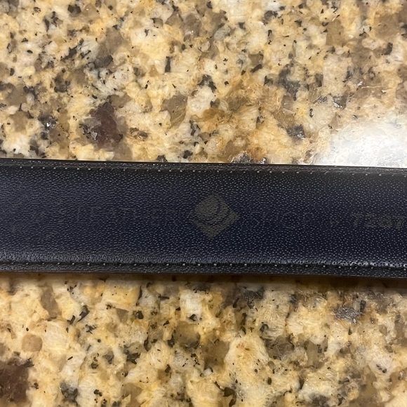 Vintage ‘80’s Leather Shop Genuine Snakeskin Belt Gold Statement Buckle S/M - Picture 9 of 10